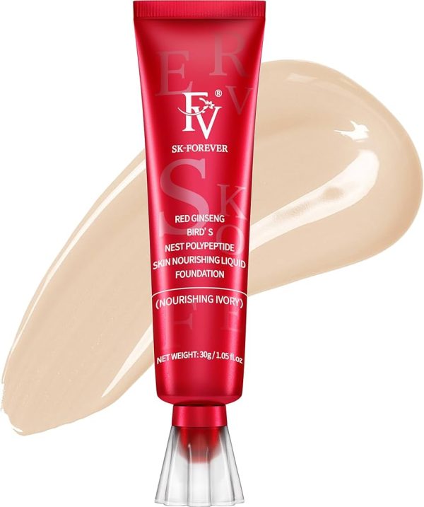 Fv Waterproof Foundation With Medium Coverage, Oil-free & Long Lasting, Matte Foundation For Oily/normal Skin, Liquid Makeup Foundation For Face, Natural Beige 30g