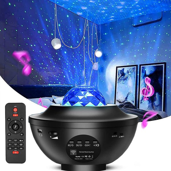 Galaxy Star Projector Lamp Led Universe | Galaxy Star Light Projector (double Speaker)