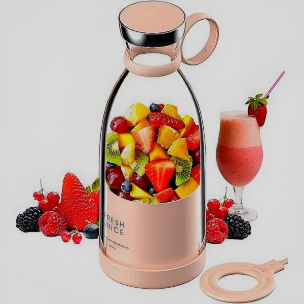 Mini Portable Blender Electric Fruit Juicer Mixers 380 Ml (random Color)