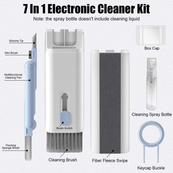 Headset 7 In 1 Kit Scalable Keyboard Cleaner Brush Earphone Cleaning Pen Cleaner