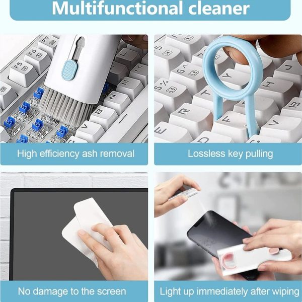 Headset 7 In 1 Kit Scalable Keyboard Cleaner Brush Earphone Cleaning Pen Cleaner