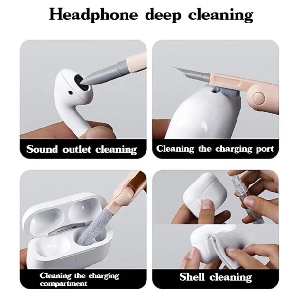 Headset 7 In 1 Kit Scalable Keyboard Cleaner Brush Earphone Cleaning Pen Cleaner