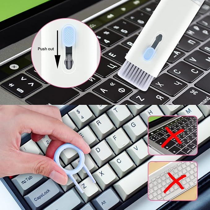 Headset 7 In 1 Kit Scalable Keyboard Cleaner Brush Earphone Cleaning Pen Cleaner