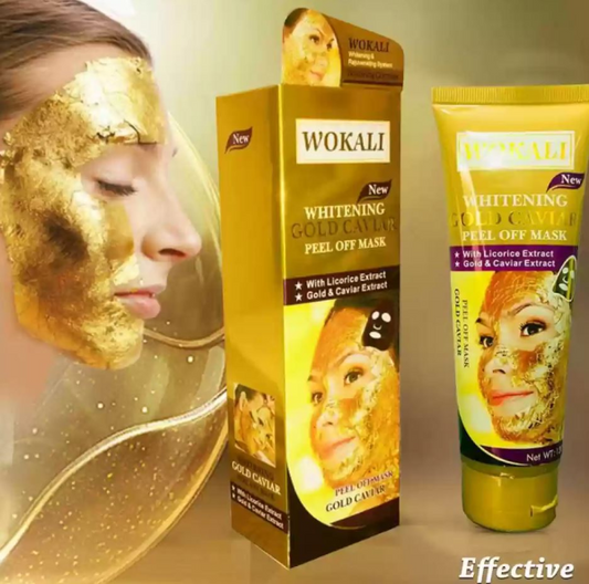 Wokali Gold Caviar Mask Face Peel Off Mask Rejuvenating Skin Care Gold Mask For Women And For Girls