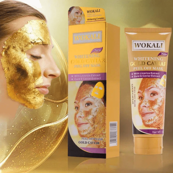 Wokali Gold Caviar Mask Face Peel Off Mask Rejuvenating Skin Care Gold Mask For Women And For Girls